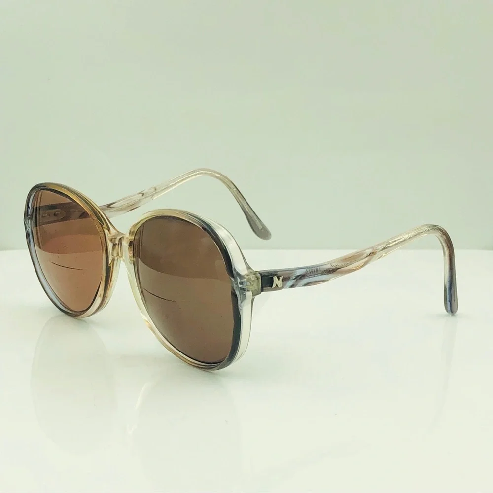 National USA Translucent Oval Sunglasses Frames